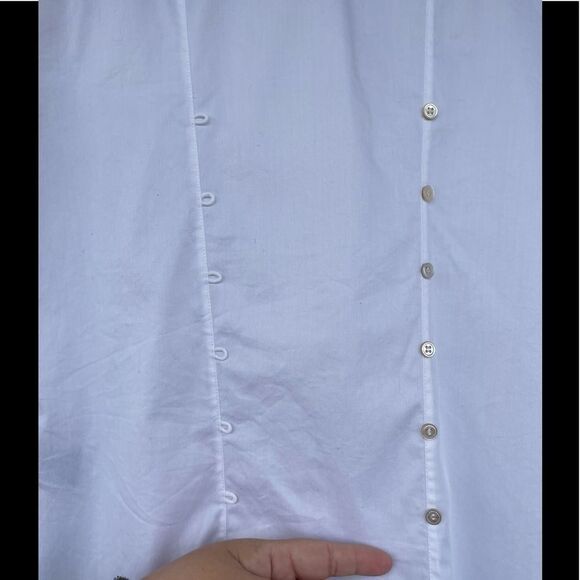 Elizabeth and james button down rhinestone blouse small - Picture 12 of 12